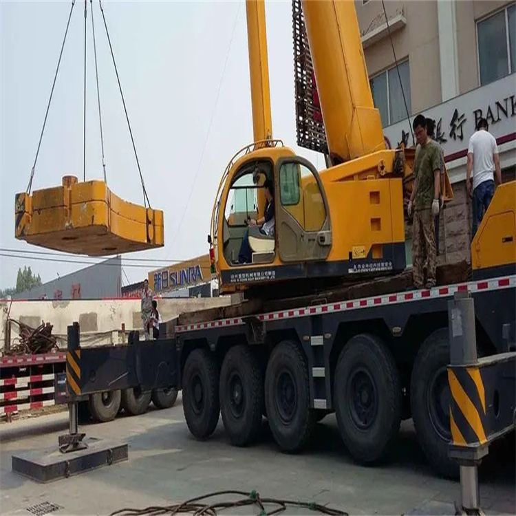 邵阳当地吊车出租|机器吊装|75吨|工厂搬迁服务